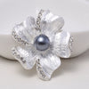 Silver Ruffle Flower