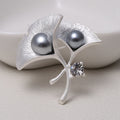 Matte Gold and Silver Tone Brooch Collection with 34 Designs view 8