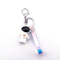 Astronaut Figural Keychains with Iridescent Straps in Two Colors view 3