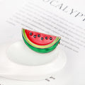 Red Green Watermelon Enamel Metal Brooch Pin for Jackets and Lapels view 5