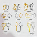 Alloy UV Resin Charm Frames for DIY Jewelry