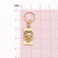 Rectangular Lion Head Huggie Drop Earrings in Gold or Silver Tone view 2