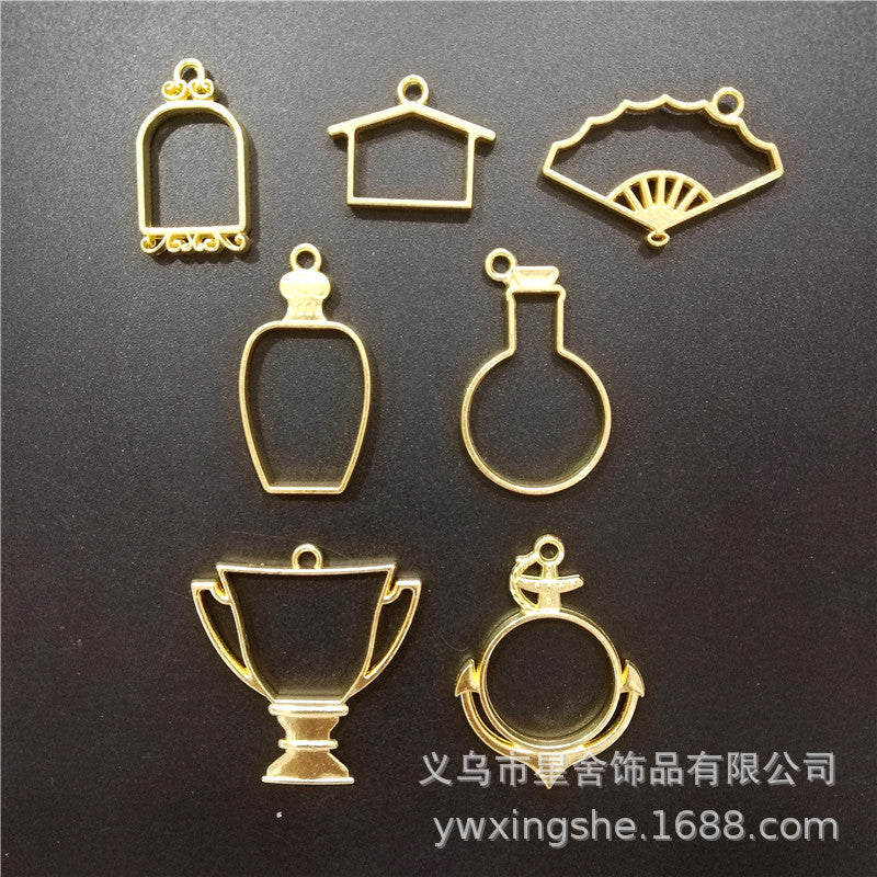 Open Bezel Metal Frames for UV Resin DIY Jewelry