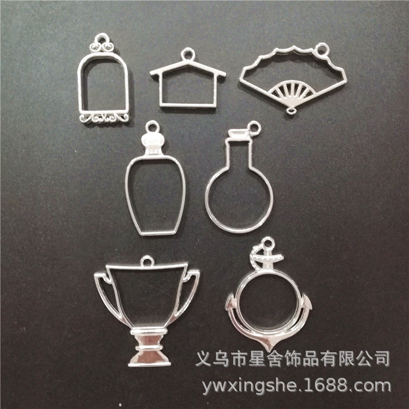 Open Bezel Metal Frames for UV Resin DIY Jewelry