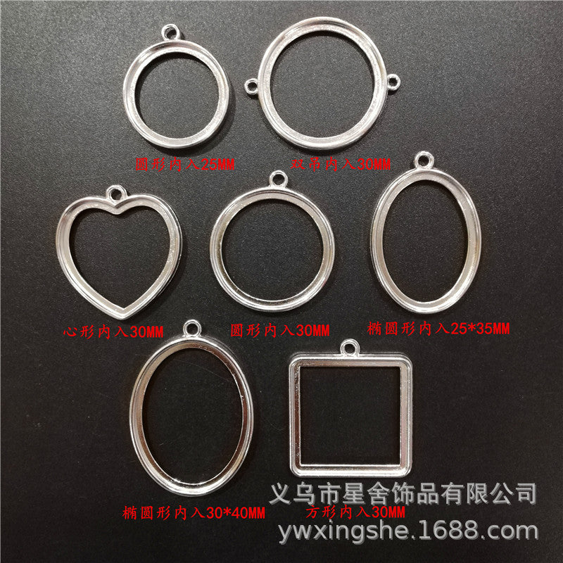 UV Resin Open Bezel Pendant Frames for DIY Jewelry