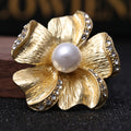 Matte Gold and Silver Tone Brooch Collection with 34 Designs view 5