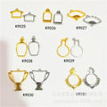 Open Bezel Metal Frames for UV Resin DIY Jewelry