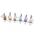 Mini Bubble Tea Cup No Piercing Novelty Clip Earrings view 2