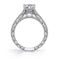 Silver and Gold Tone Halo Rings with Clear Round Stones view 3