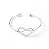 Silver Heart Bangle