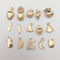 Colorful Seashell Metal Charms for Jewelry and Craft Projects view 3