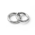Three Silver No Piercing Minimal Hoop Clip Earrings view 4