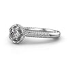 Silver Floral Halo Size 9