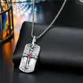 Antique Silver Tone Occult Plaque Pendant Necklaces in Ten Designs view 3