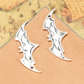 Wide Bat Wing Alloy Pendants in Three Metal Finishes view 4