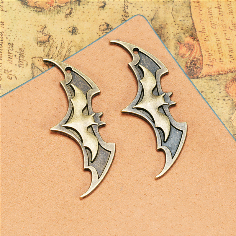 63x23mm Punk Bat Alloy Necklace Pendant