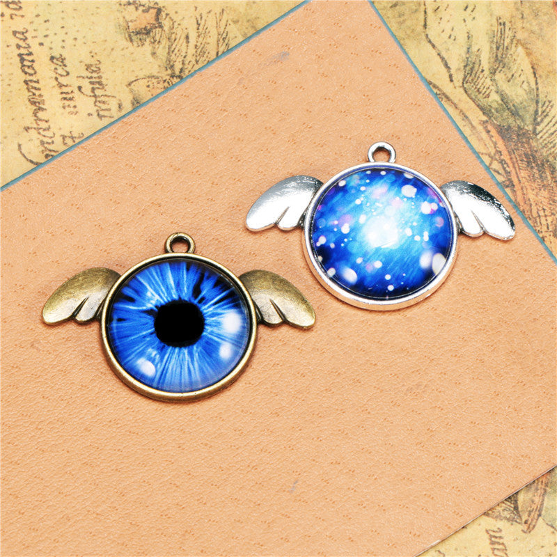 20mm Angel Wing Cabochon Tray Pendant Base