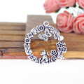 Floral Garden Frame Metal Pendant Charm For Jewelry Making view 2