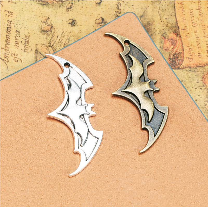 63x23mm Punk Bat Alloy Necklace Pendant