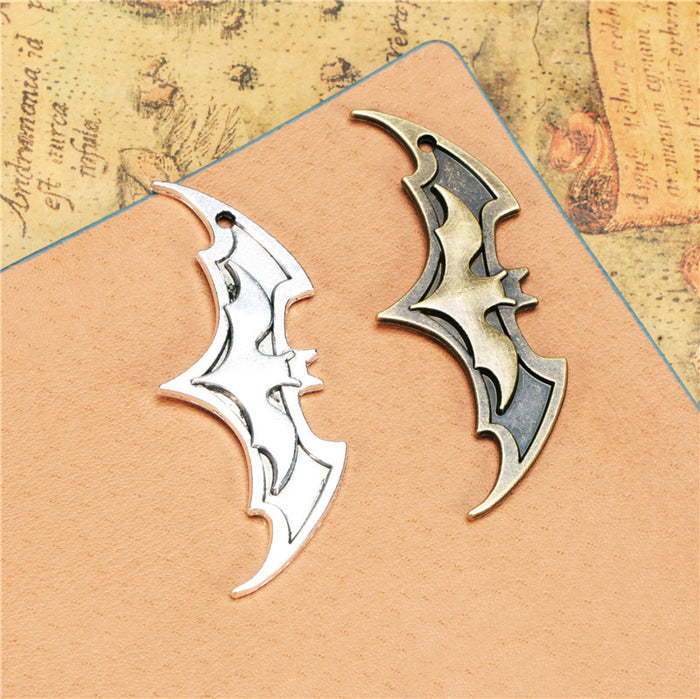 63x23mm Punk Bat Alloy Necklace Pendant