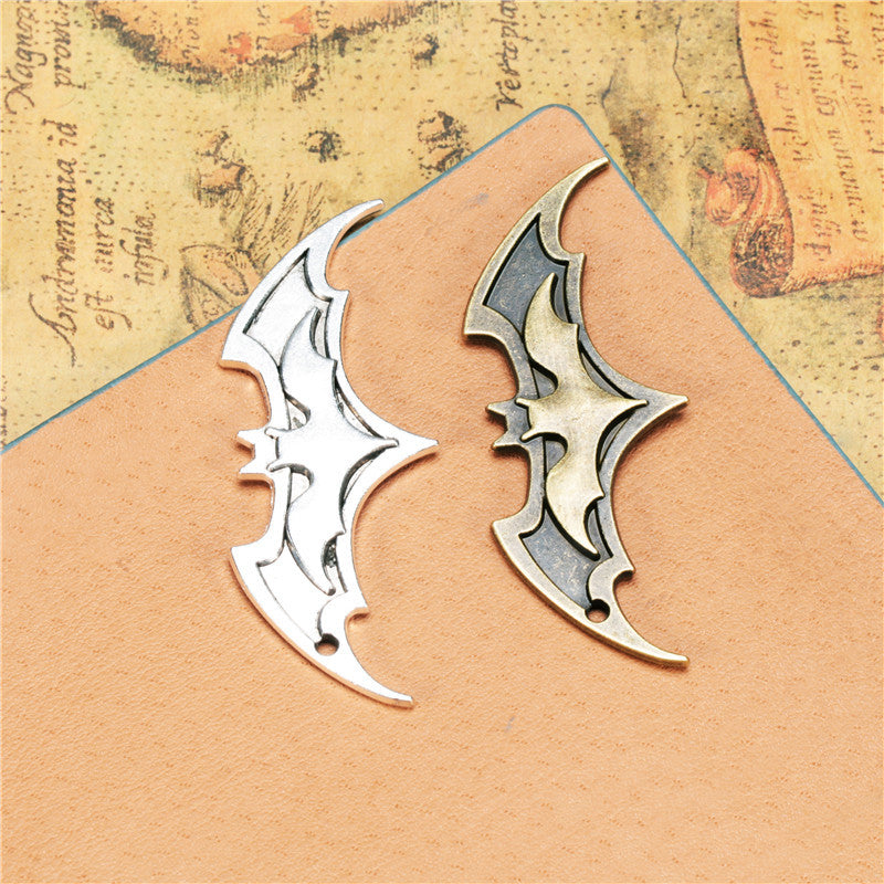 63x23mm Punk Bat Alloy Necklace Pendant