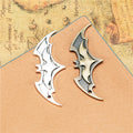 Wide Bat Wing Alloy Pendants in Three Metal Finishes view 2