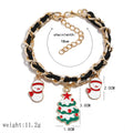 Christmas Charm Ribbon Chain Bracelets in Three Styles view 3