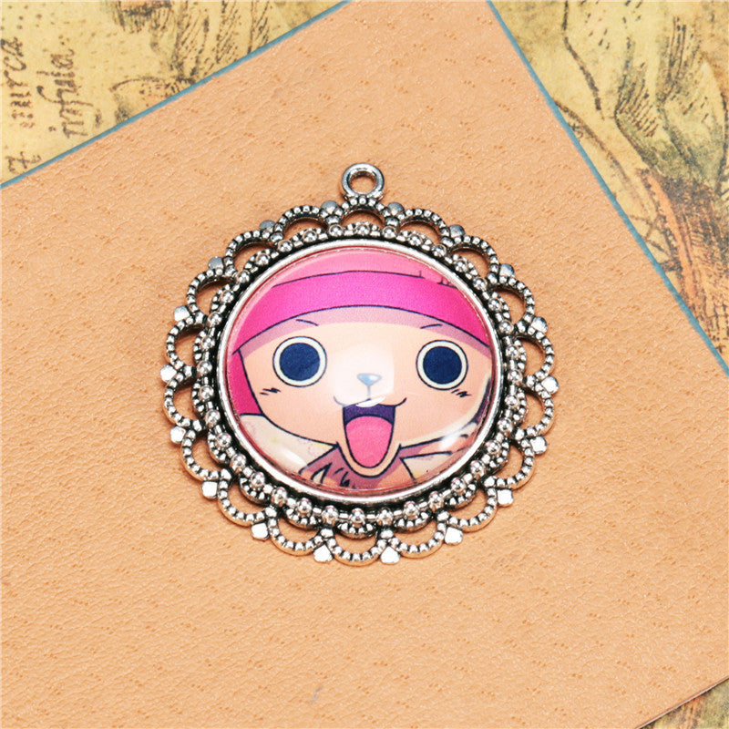 25mm Lace Edge Cabochon Tray Pendant Base