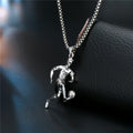 Antique Silver Tone Novelty Pendant Necklaces in Nine Figural Designs view 5