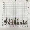 Metallic Musical Instrument and Guitar Metal Charms with 19 Listed Options view 3