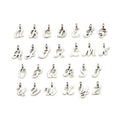 Metallic Alphabet Letter Metal Charms with 27 Listed Options view 1