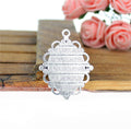 Oval Floral Edge Cabochon Settings in Three Antique Finishes view 5