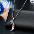Antique Silver Tone Novelty Pendant Necklaces in Nine Figural Designs view 11