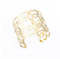 Wide Openwork Filigree Cuff Bracelets in Eleven Gold and Silver Designs view 10