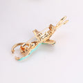 Pink Gold Tone Ballet Dancer Crystal Two Designs Metal Brooch Pin view 4