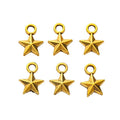 Five-Point Star Metal Charms in Seven Finish Options view 12