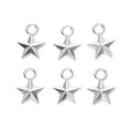 Five-Point Star Metal Charms in Seven Finish Options view 8