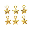 Five-Point Star Metal Charms in Seven Finish Options view 10