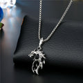 Antique Silver Tone Novelty Pendant Necklaces in Nine Figural Designs view 3