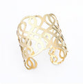 Wide Openwork Filigree Cuff Bracelets in Eleven Gold and Silver Designs view 11