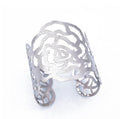 Wide Openwork Filigree Cuff Bracelets in Eleven Gold and Silver Designs view 12