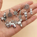 Christmas Metallic Christmas Theme Metal Charms for Jewelry and Craft Projects view 2