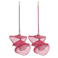 Six Color Layered Petal Flower Long Statement Earrings view 5