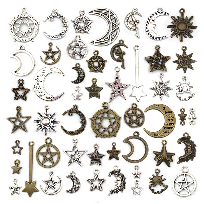 Metallic Moon and Sun Metal Charms with 39 Listed Options