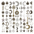 Metallic Moon Metal Charms for Jewelry and Craft Projects view 5