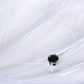 Colored Round Crystal Invisible-Line Necklaces in Three Gem Colors view 8