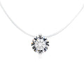 Invisible Cord Crystal and Bead Pendant Necklaces in Nineteen Designs view 10