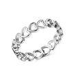 Open Chain Link Ring in Gold and Silver Tones Fashion Jewelry view 6