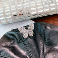 Butterfly Statement Ring With Clear Or Pink Faceted Stones view 3
