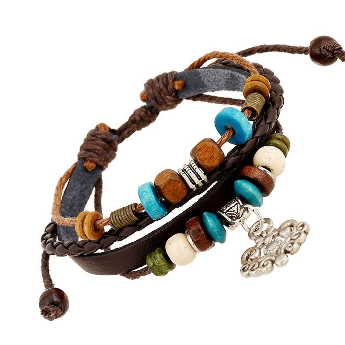 Sweet Cute Style Genuine Leather Bracelet Fashion Versatile Women's Hand Jewelry